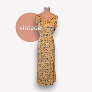 Vintage floral dress | adjustable size